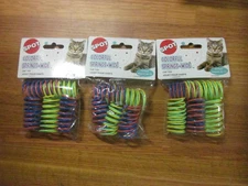 3 packs Of 10 Spot Ethical Is The Best Wide Colorful Springs Cat Toy -30 Total
