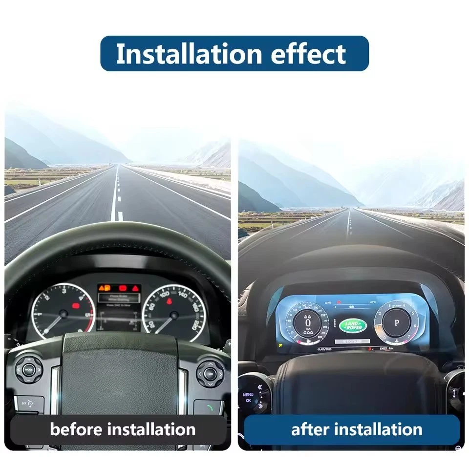 Cuadro de instrumentos digital de 12,3" LCD Cluster para Land Rover Discovery 4 2008-2016 Foto 3 de 4