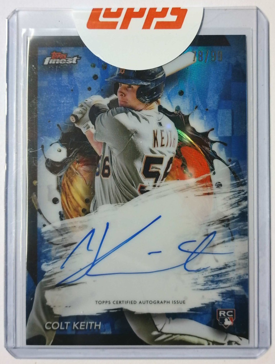 2024 TOPPS FINEST COLT KEITH #FA-CK BLUE AUTO /99 TOPPS REDEMTION