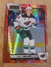 Matt Boldy 2023-24 O-Pee Chee Platinum Red Prism #83 Minnesota Wild /199
