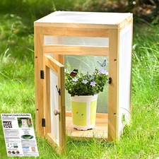 Butterfly Habitat Cage Kit - 15.7" Monarch Caterpillar House with Wooden Fram...