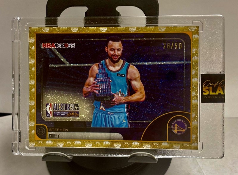 Stephen Curry 2025-26 Topps Hoops All-Star #275 Pixel Burst Gold /50