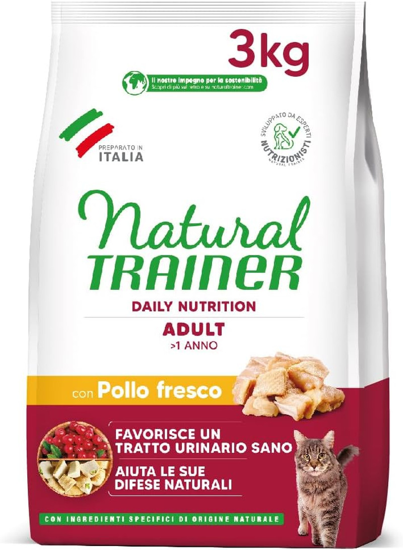 Natural Cat Adult Pollo 3 Kg | Crocchette Gatto Alta Qualità Offerta