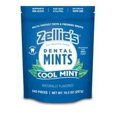Zellie's | 100% Xylitol Cool Mint Breath Mints | No Aspartame Gluten Free Veg...