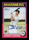 2024 Topps Heritage High Number Real One Dominic Canzone Auto RC Rookie MARINERS