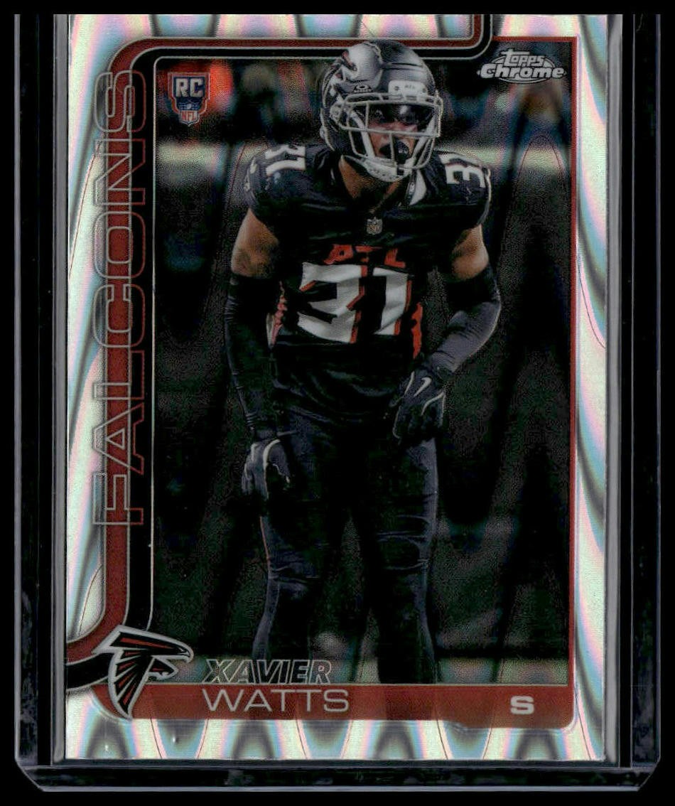 XAVIER WATTS 2025 Topps Chrome RayWave Refractor RC #393