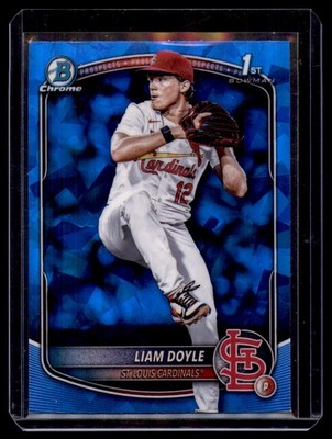 2025 Bowman Draft Sapphire Liam Doyle 1st Sapphire #BDC-12 St. Louis Cardinals