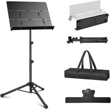 Portable Sheet Music Stand 2 in 1 Dual-Use Folding Music Stand  Desktop Book