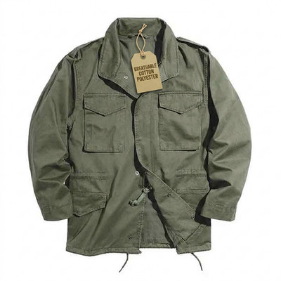 HOLIDAY　M-65 COAT ミリタリー Olive Green Vintage M-65 Military Field Jacket Army Lightweight