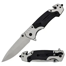 8.75" Tactical Rescue Spring Assisted Open Pocket Knife