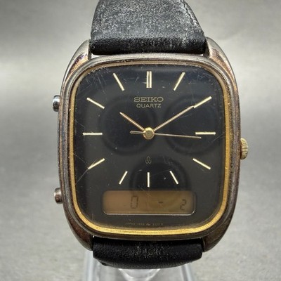 SEIKO アナログ腕時計 ゴールド/ブラック s-l400.jpg
