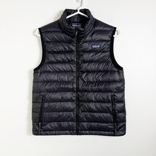 Patagonia Down Sweater Puffer Vest Insulated Black Youth Boys XL 14