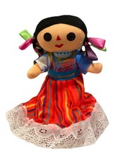 Handmade 10" Mexican Rag Doll - Lele Doll - Maria Doll - Mu eca Maria Mexicana