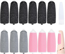13 Pcs Replacement Roller Heads for Flawless Pedi, Suit for Finishing Touches Fl