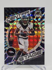 2023 Panini Mosaic Jerry Jeudy Center Stage 1/1 BLACK PRIZM 1 of 1 