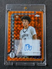 2025-26 Topps Chrome NOLAN TRAORE Orange Geometric Refractor # /25 RC Auto Nets