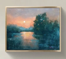 Original Impressionist Painting on 14x11 inch Canvas - Signed by the Artist