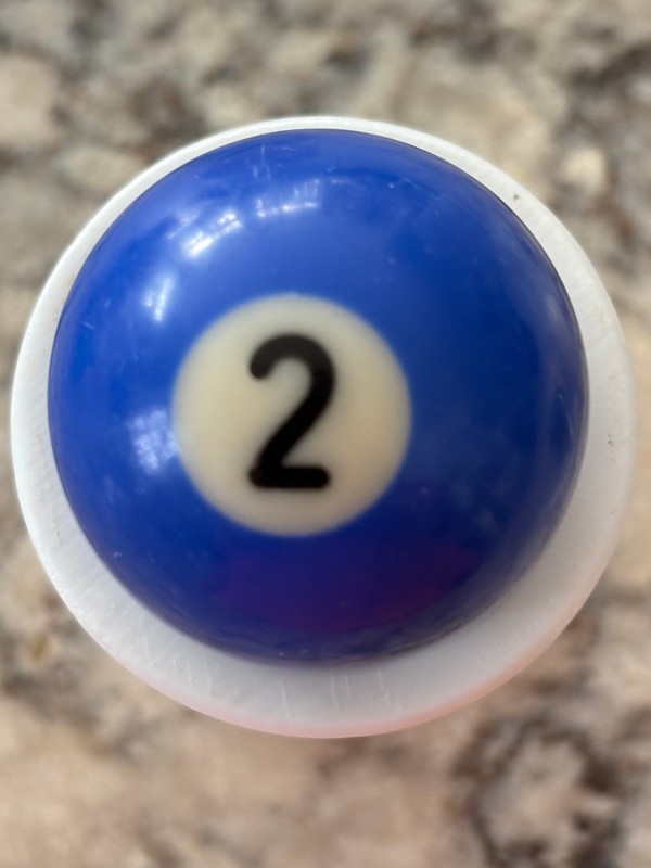 #2 Blue Solid  1.5" Mini Replacement Billiard Pool Ball
