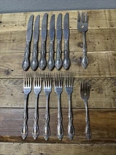 Oneida Ltd Wm A. Rogers HUNTINGTON Deluxe Stainless Flatware 13,pc Lot Excellent