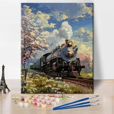 Paint by Numbers Kit DIY Canvas Painting Set for Adults Kids Home Decor Gift DIY