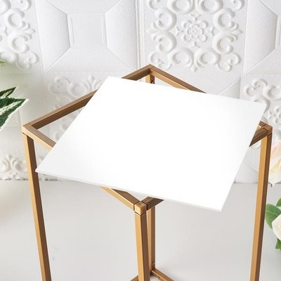 2 WHITE 11'' PLEXIGLASS SHEETS Square Acrylic Sign Boards Party Wedding Crafts