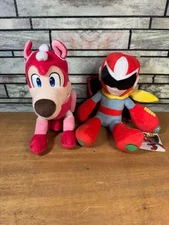 Sanei Mega Man Rockman Proto Man Plush S Capcom 9 & Rush Robot Dog 2x LOT