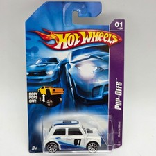 Hot Wheels Morris Mini Diecast Car Pop-Offs 2007 Sealed White Blue #07