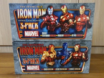 2007 Bowen Designs Invincible Iron Man 2x 3-Pack Mini-Busts (2 Sets)