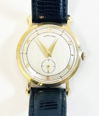 Vintage Hamilton Vintage 10K Gold Watch 33mm Manual Wind Small Seconds Dial