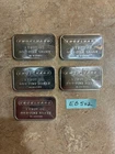 5 ENGELHARD 1 OZ. .999 FINE SILVER BARS