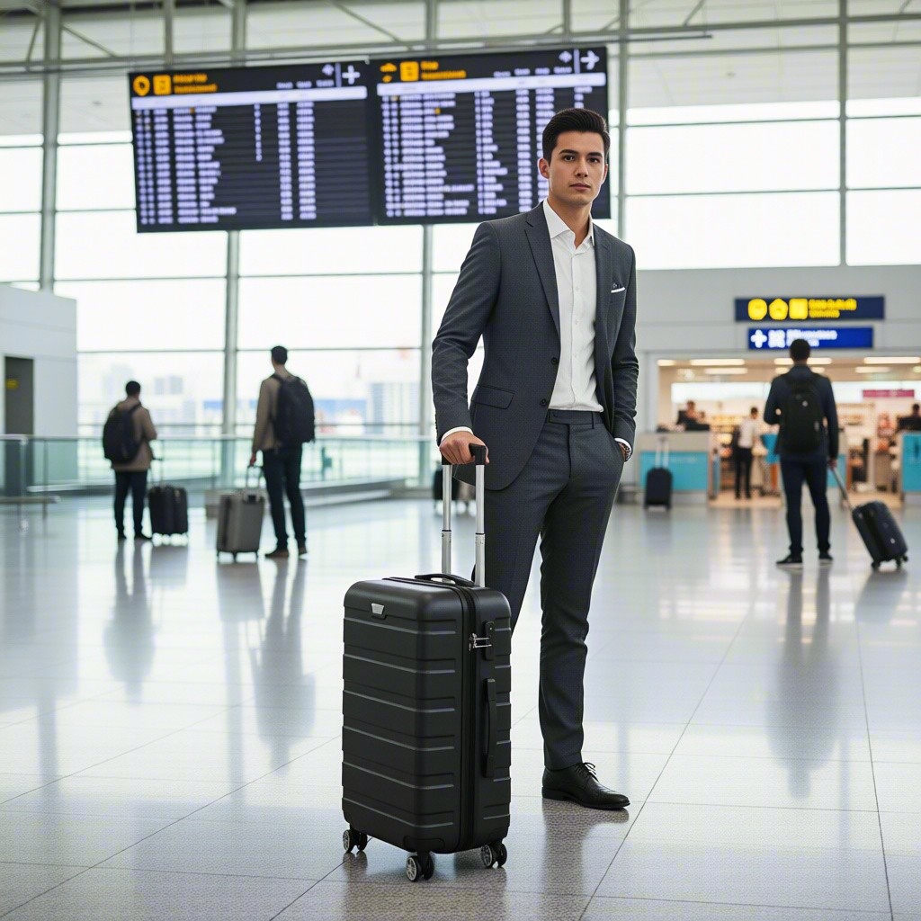 20 Inch Hardside Carry Luggage Carry-On Suitcase with Spinner Wheels Travel