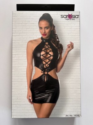 SARESIA Kleid GoGo Clubwear Tabledance Gr. S NEU schwarz 18295
