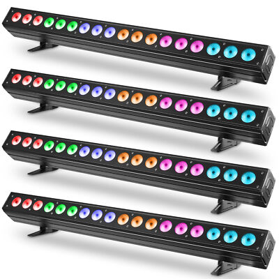 4X 180W 18 LED Wallwasher Licht RGBWA UV Strobe Lichteffekt DMX Disco Partylicht