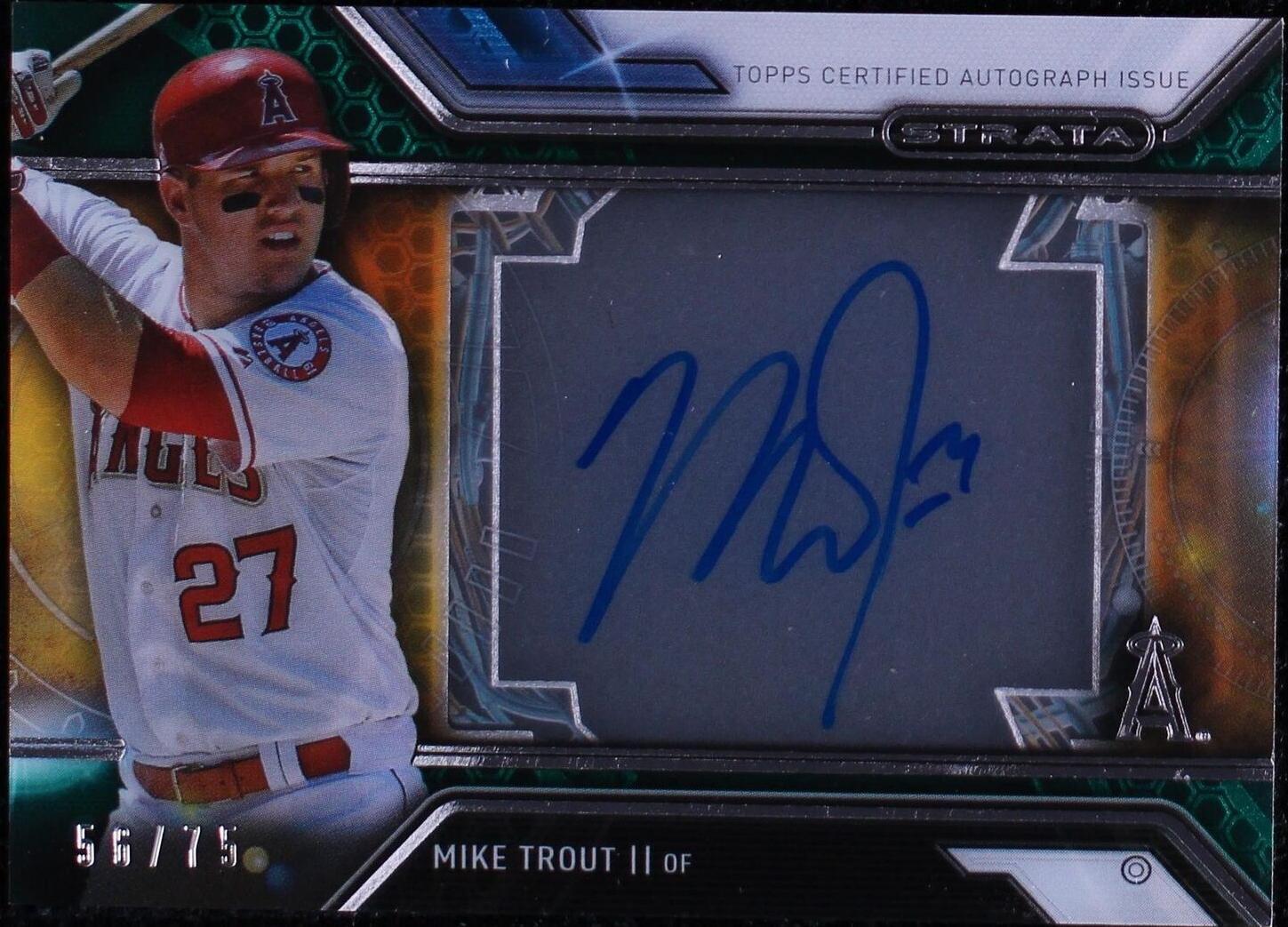 Topps Mike Trout 2016 Season Baseball Sports Trading Cards