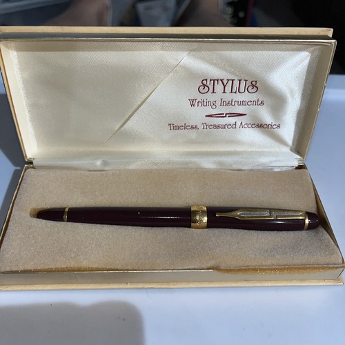 STYLUS Brand Pen, Vintage In Original Box,Classic Writing Instruments,Rollerball