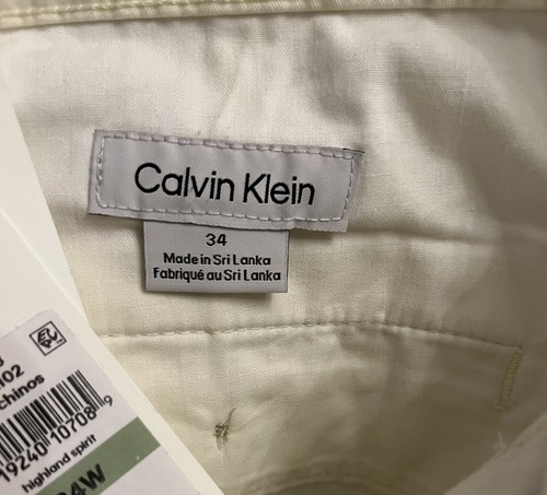 Calvin Klein Men’s Chino Shorts Beige 34W New - 第 2/3 張圖片