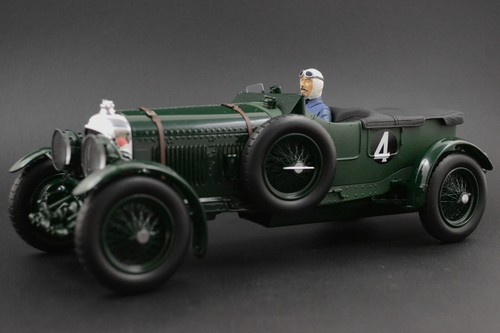 Tim Birkin sitting Figura para 1:18 Spark Bentley Speed Six 1930 LeMans NO CAR - Imagen 8 de 9