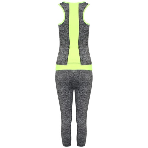 Workout Sports Top Neon Stretch Full Pants Ladies GYM Wear Yoga Fitness Running - 第 9/9 張圖片