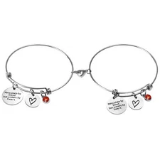 Stainless Steel Bangle Bracelet Chain Magnetic Cuff Charm Jewelry Birthday Gift