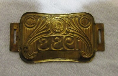 Insigne Tête De Vélo Vintage 1930 - Plaque Fiscale France Métal