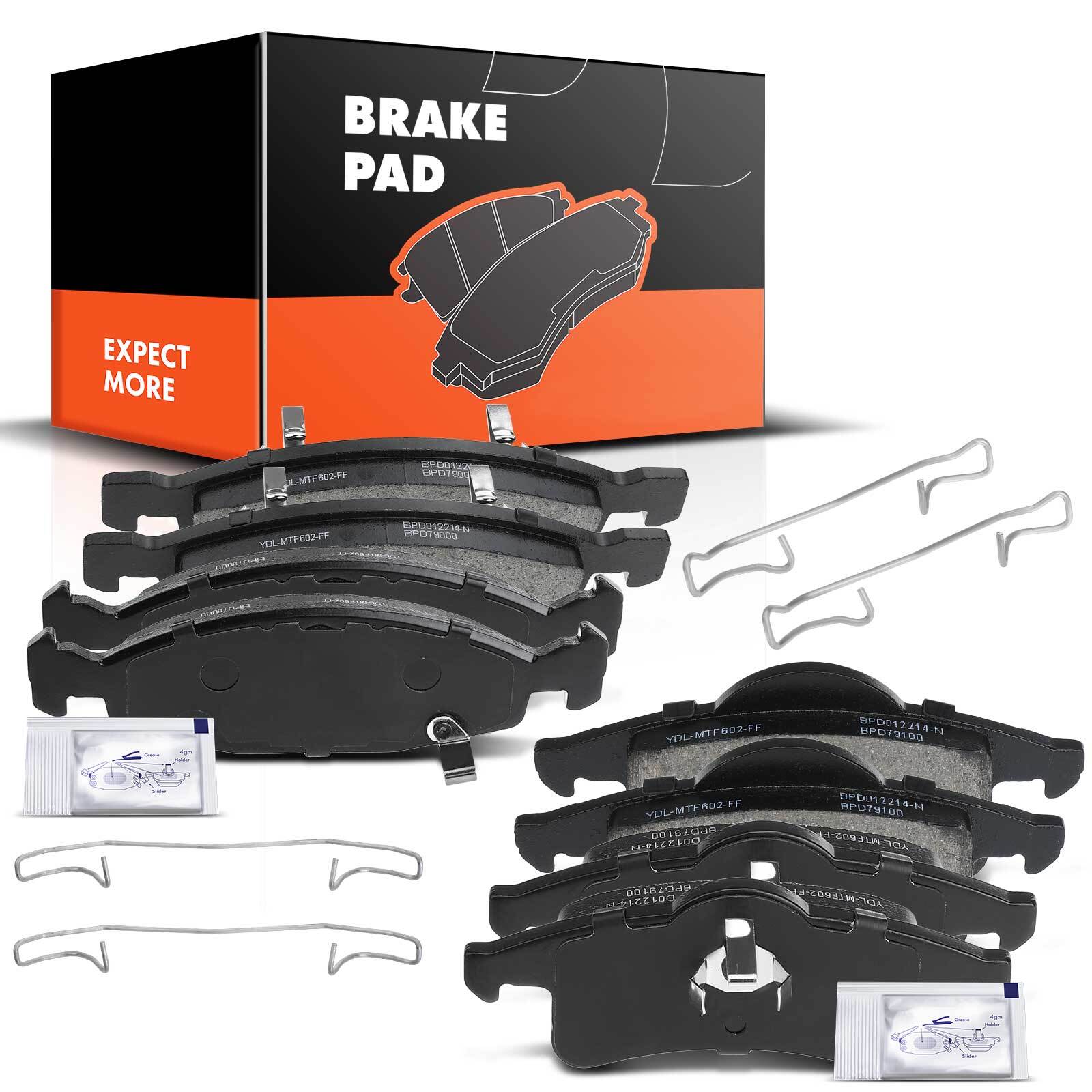 New Front & Rear Ceramic Brake Pads for Jeep Grand Cherokee 1999 2000