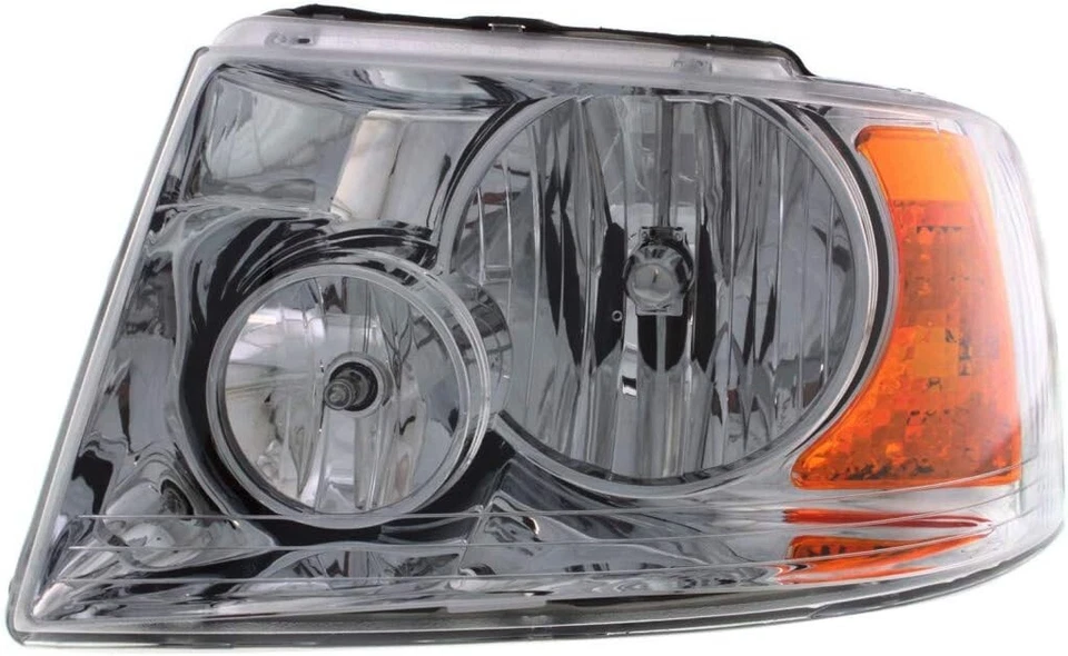 Headlights For 2003 2004 2005 2006 Ford Expedition Halogen Chrome Pair Foto 3 de 4