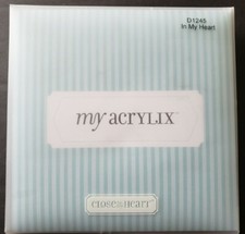 CTMH In My Heart My Acrylix Clear Cling Stamps Close to my Heart Valentine Love