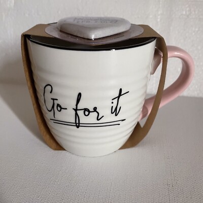 Lighthouse Christian Prod NEW Go for It Mug & Inspiration Heart Stone Magnet 4 