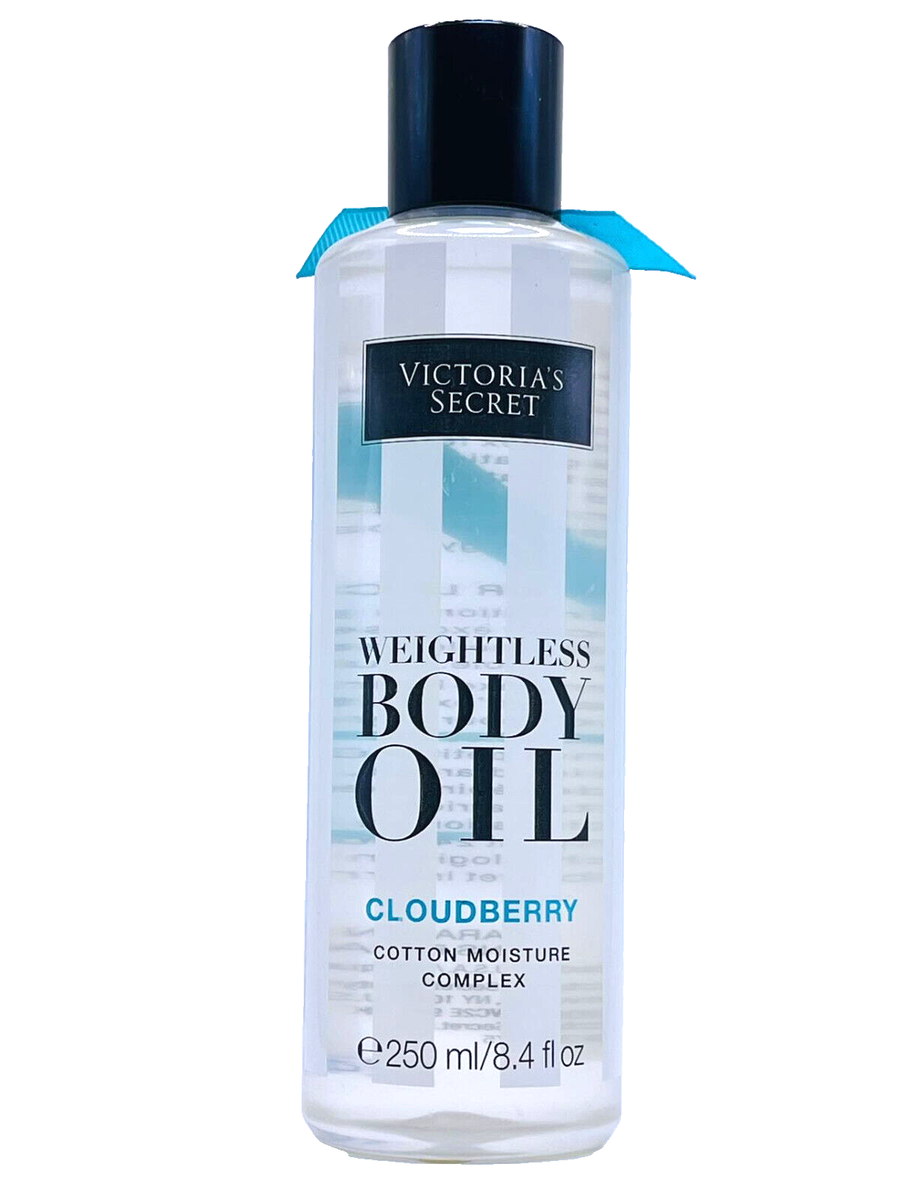 VICTORIA'S SECRET WEIGHTLESS BODY OIL CLOUDBERRY COTTON MOISTURE