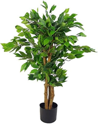Leaf 7573-7574-7575 Tall Metal Stand with Planter, Copper with Yukka