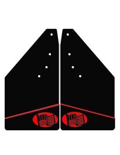 For Toyota Tacoma Direct Fit Front Mud Flaps 2016-Current With American Flag Red