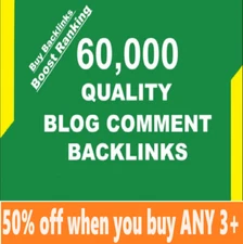 60,000 verified blog comment backlinks For google ranking