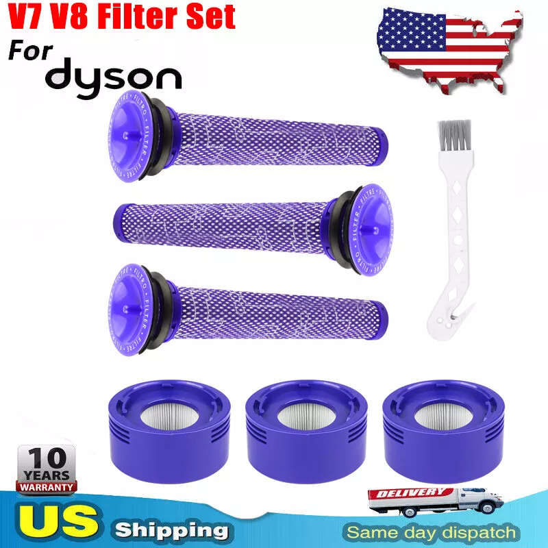 7Packs Replace Hepa Filter Parts For Dyson V7 V8 Animal Absolute Cordless  Vacuum