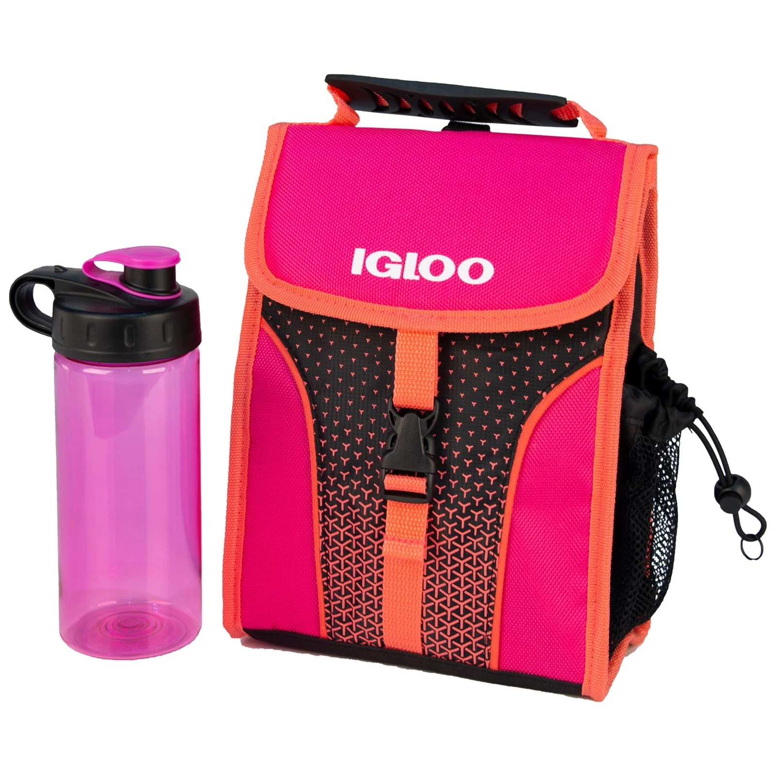IGLOO COOLER LUNCH BAG & MATCHING WATER BOTTLE INSULATED SCHOOL FOOD DRINK BOX